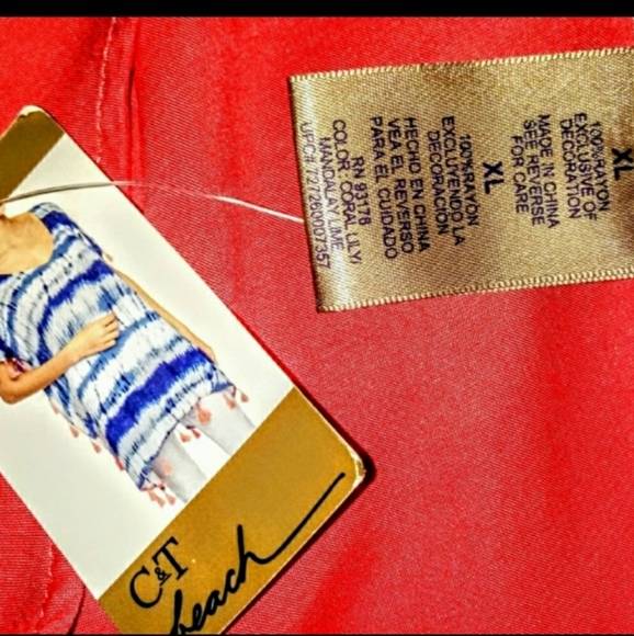 Chelsea & Theodore Swim Cover Up Size XL NWT - Picture 10 of 11